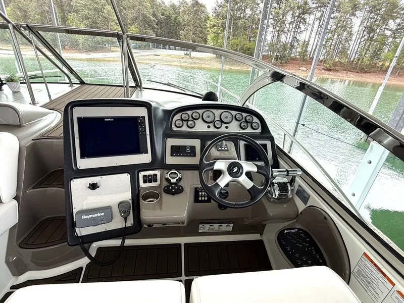 Slide: The Image of Helm of a 2008 Cruiser Yachts 420 with modern navigation. - 9