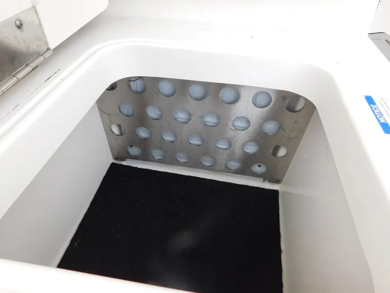 Slide: The Image of Interior of 2023 Pursuit OS 325 Offshore with ventilation grid. - 18