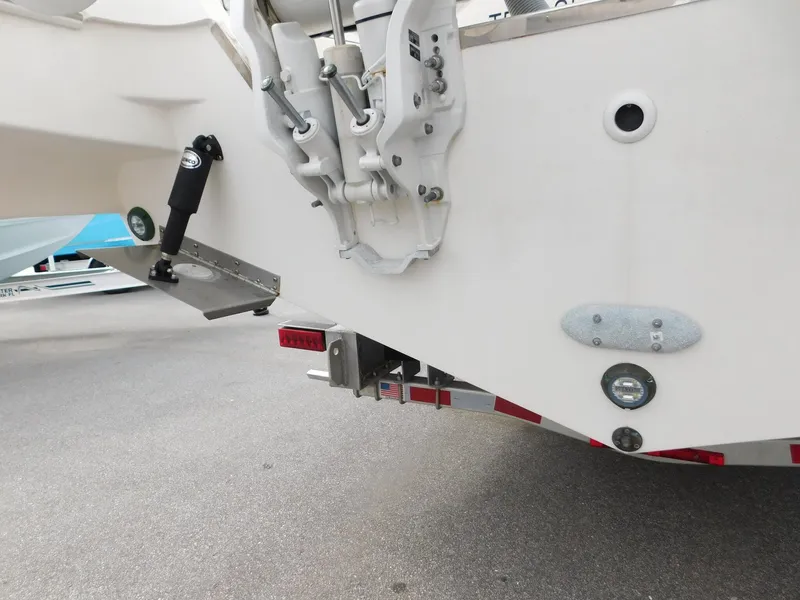 Slide: The Image of Rear view of a 2023 Pursuit OS 325 Offshore boat. - 6