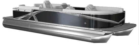 The Image of 2026 Avalon LSZ 23' Quad Lounge Triple-Toon pontoon boat, luxurious design, available for $73,559. - 1