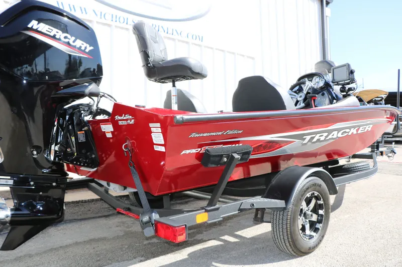 Slide: The Image of 2020 Bass Tracker 175 TXW Tournament Edition boat with Mercury engine. - 10