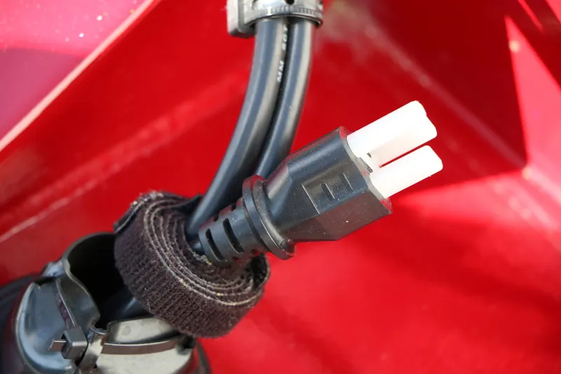 Slide: The Image of Close-up of a plug in the 2020 Bass Tracker 175 TXW. - 40