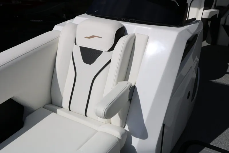 Slide: The Image of Luxurious seating of the 2026 Evotti 725 CS Tri Toon. - 33