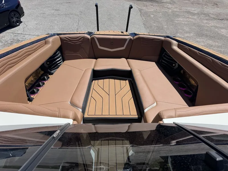 Slide: The Image of Interior of 2026 Nautique Super Air Nautique G25 with luxurious seating. - 6
