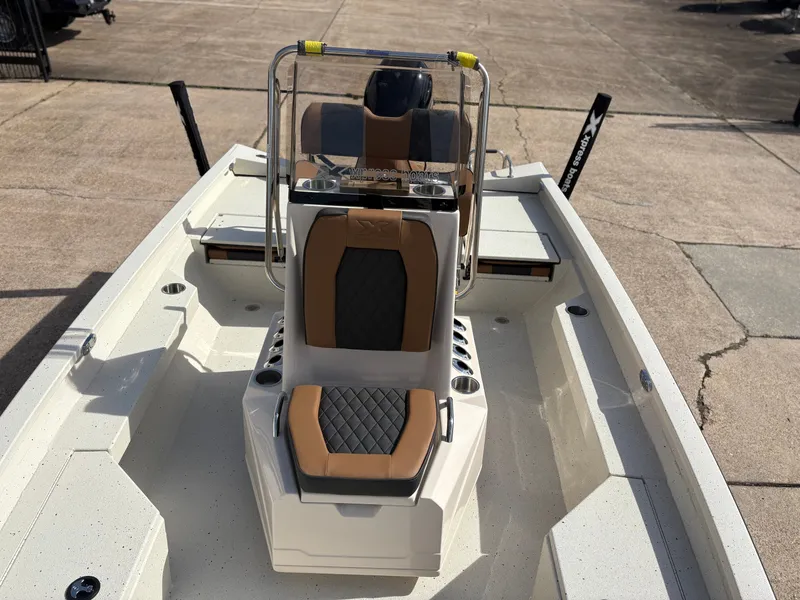 Slide: The Image of 2026 Xpress H20B Hyper-Lift Bay boat cockpit view. - 3