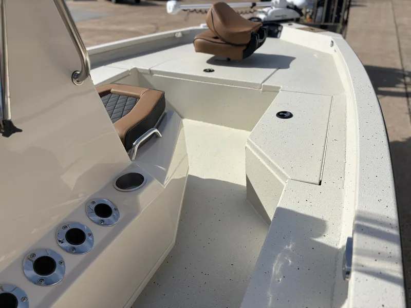 Slide: The Image of 2026 Xpress H20B Hyper-Lift Bay boat, interior view with seating. - 6