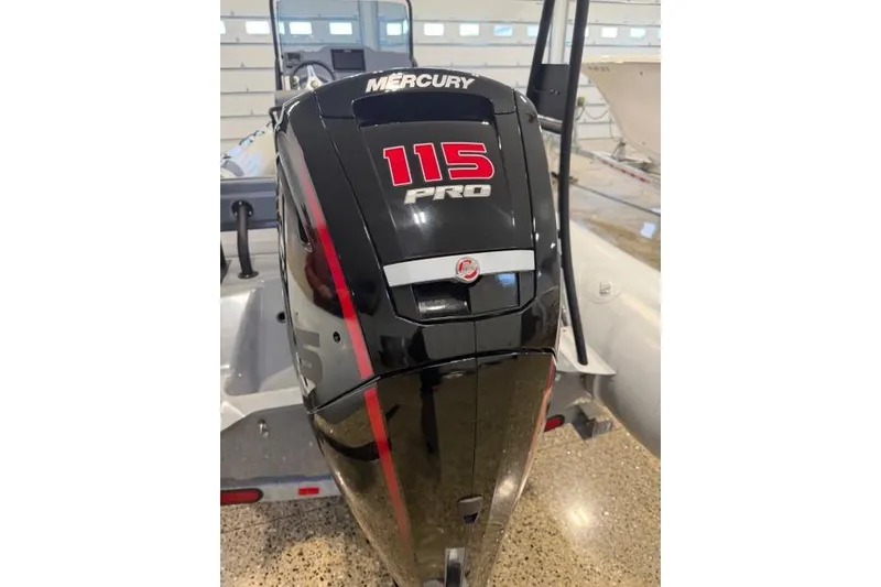 Slide: The Image of Mercury 115 Pro outboard motor on 2023 Brig Navigator 610 boat. - 7