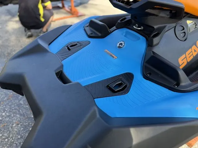 Slide: The Image of 2026 Sea-Doo SparkTrixx jet ski in blue and orange. - 11