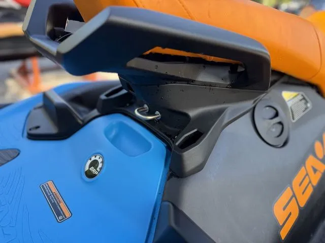 Slide: The Image of Close-up of a 2026 Sea-Doo SparkTrixx jet ski seat. - 13