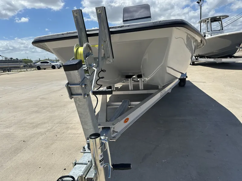 Slide: The Image of 2026 Shoalwater 20' Catamaran on trailer, side view. - 5