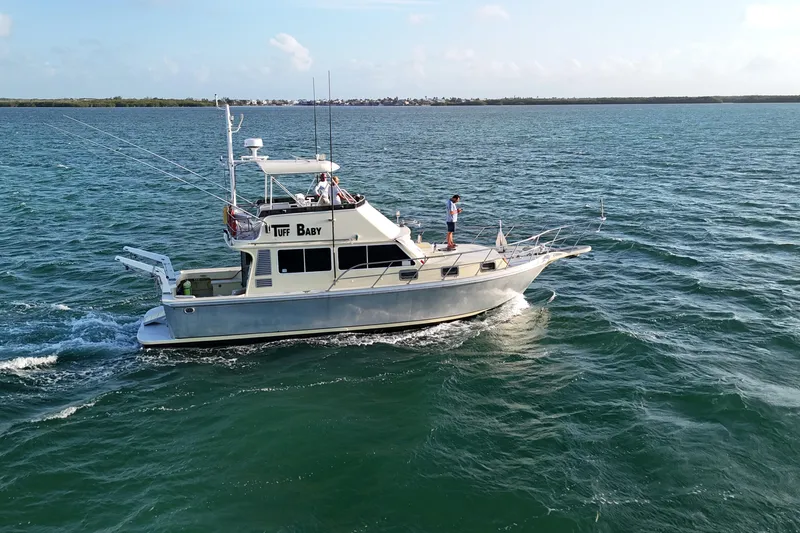 The Image of Custom 1999 Anderson Downeast Aluminum Fast Trawler cruising on open water. - 0