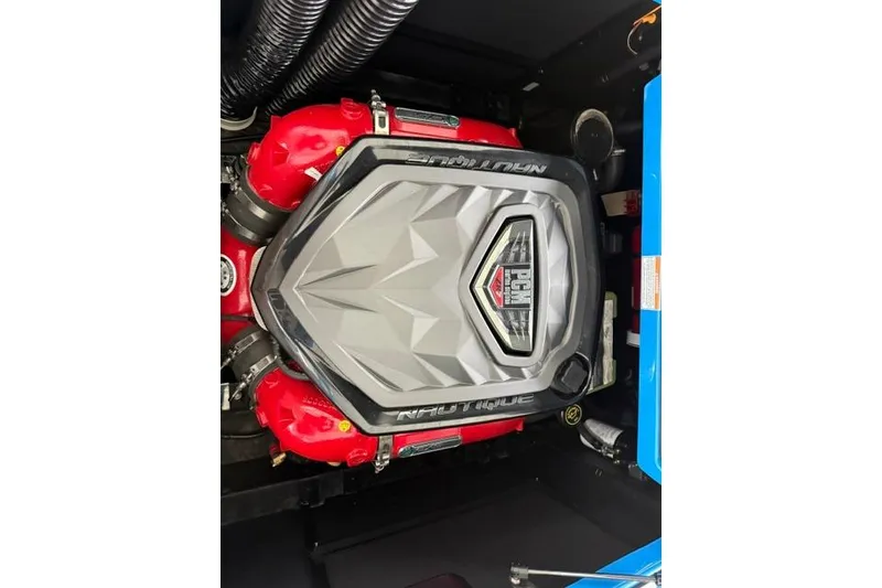 Slide: The Image of Engine of 2020 Nautique Super Air Nautique G25 boat, featuring PCM branding. - 30