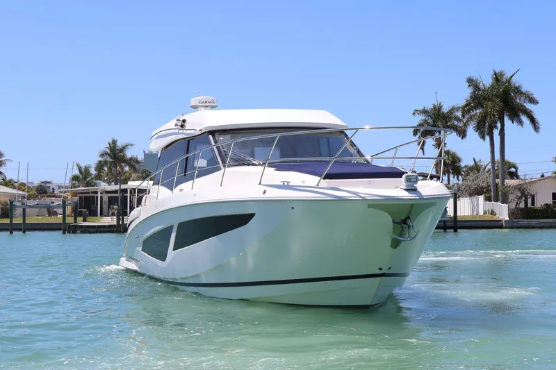 Slide: The Image of Stainless steel door on 2021 Regal 42 XO yacht interior. - 27