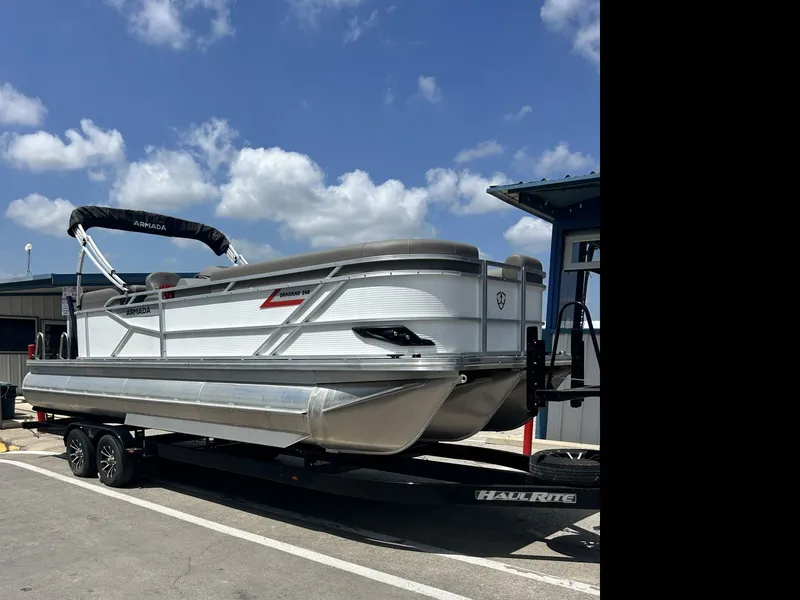 Slide: The Image of Armada Drakkar 248 Tritoon w/200HP Suzuki & Tandem axle trailer 2025 - 15