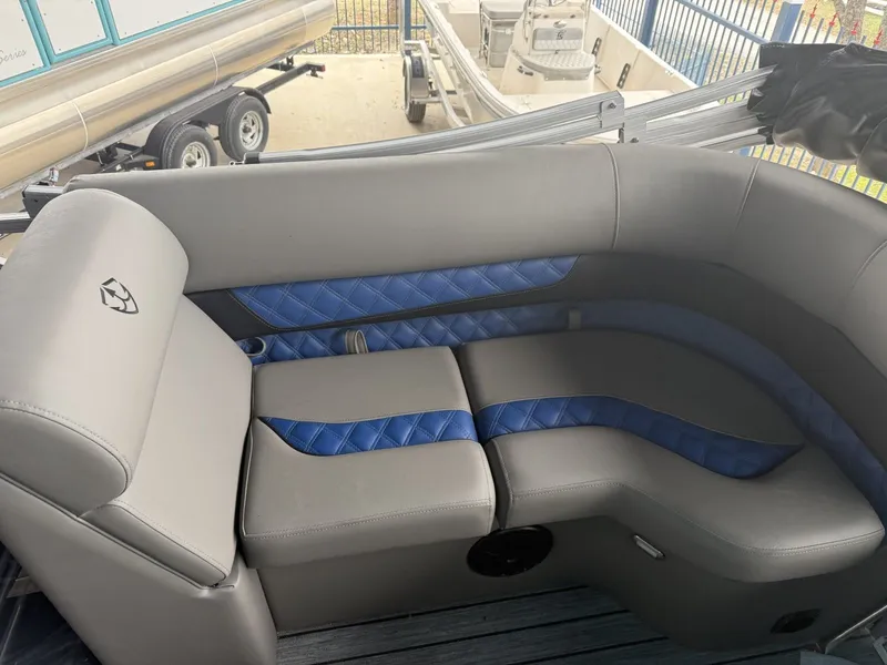 Slide: The Image of Armada Drakkar Fish 228 23' Full Tritoon w/150 HP Suzuki & Tandem Axle Trailer 2025 - 8