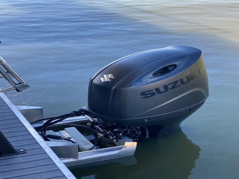 Slide: The Image of Armada Drakkar Fish 228 Tritoon w/150 HP Suzuki & Tandem Axle Trailer 2025 - 11