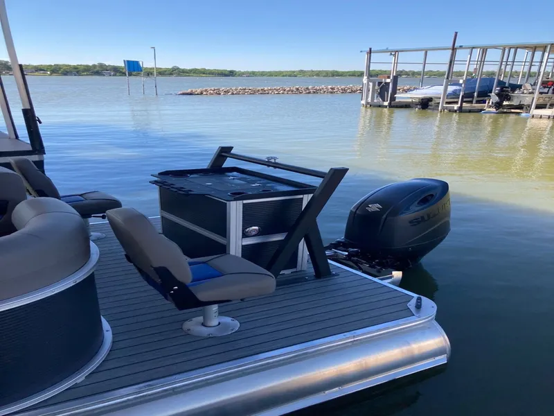 Slide: The Image of Armada Drakkar Fish 228 Tritoon w/150 HP Suzuki & Tandem Axle Trailer 2025 - 13