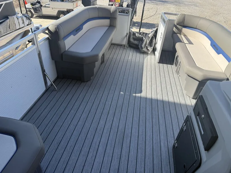 Slide: The Image of Armada Saphir 23CR 23' Sports Configured Tritoon w/140HP Suzuki & Tandem Axle Trailer 2025 - 11