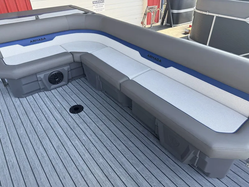 Slide: The Image of Armada Saphir 23CR 23' Sports Configured Tritoon w/140HP Suzuki & Tandem Axle Trailer 2025 - 4