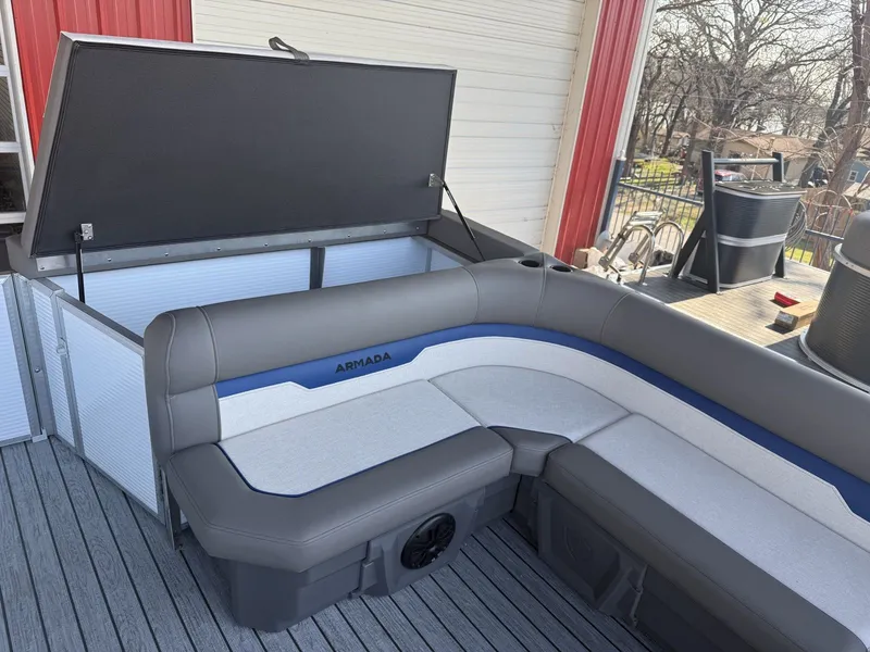 Slide: The Image of Armada Saphir 23CR Tritoon w/140HP Suzuki & Tandem Axle Trailer 2025 - 6