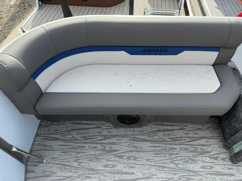 Slide: The Image of Armada Saphir CR208 21' Full Tritoon w/140HP Suzuki & Single Axle Trailer 2025 - 8