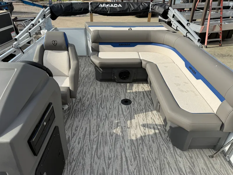 Slide: The Image of Armada Saphir CR208 Tritoon w/140HP Suzuki & Single Axle Trailer 2025 - 4