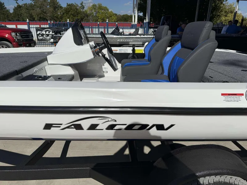 Slide: The Image of Falcon Boats Freedom 18 w/150HP Mercury & single axle trailer 2025 - 3