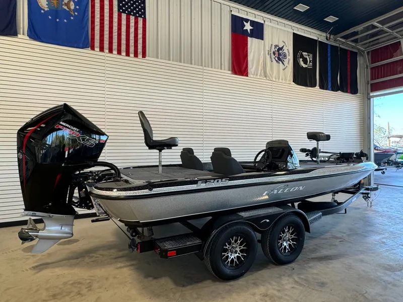 Slide: The Image of Falcon Boats F205 with 250HP Mercury ProXS and Tandem axle trailer 2025 - 5