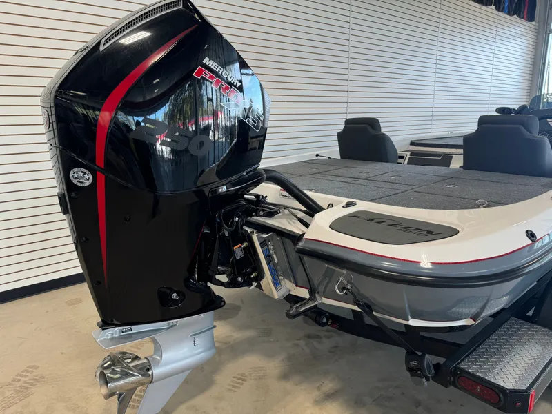 Slide: The Image of Falcon Boats F215 with 250HP Mercury ProXS and custom tandem axle trailer 2025 - 15