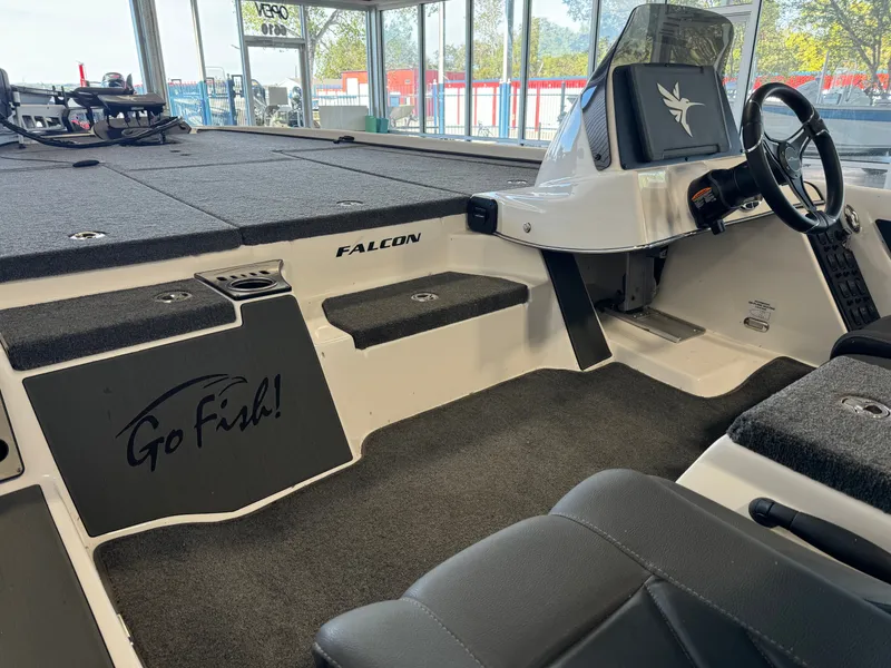 Slide: The Image of Falcon Boats F215 WITH 250HP MERCURY PRO XS & CUSTOM TANDEM AXLE TRAILER 2025 - 6