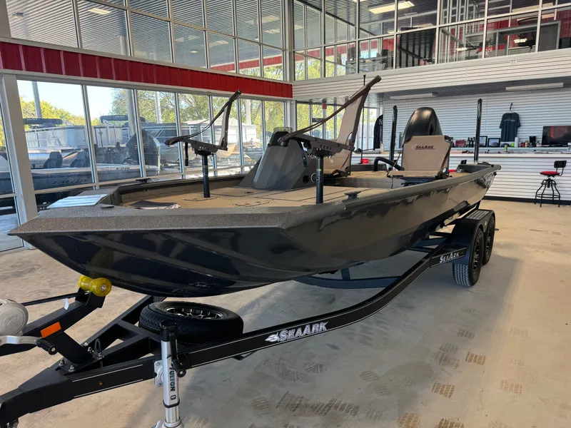 Slide: The Image of SeaArk Flex 19 with 150HP Suzuki and custom tandem axle trailer 2025 - 3