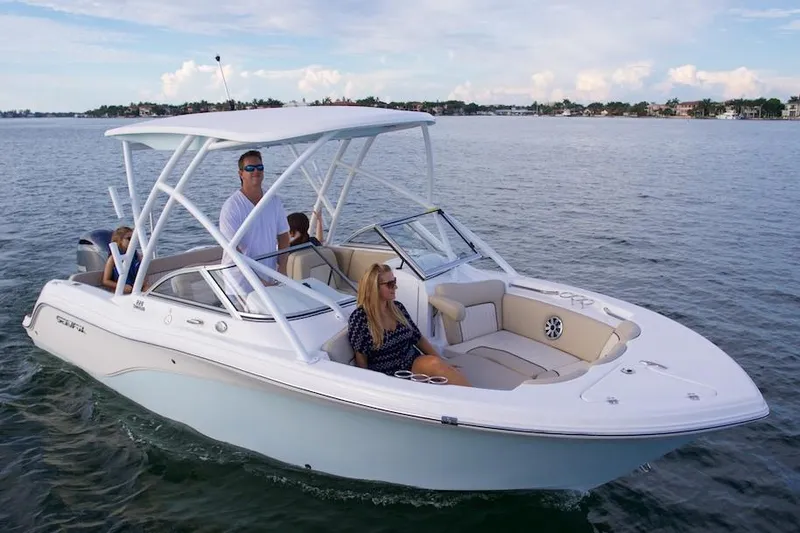 Slide: The Image of Manufacturer Provided Image: 2019 Sea Fox 226 Traveler boat cruising on water with passengers. - 55