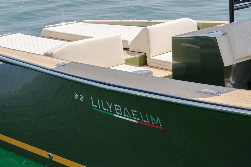 Slide: The Image of 2026 Lilybaeum Levanzo 25 Lounge Deck boat with elegant seating and sleek design. - 3