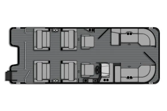 Slide: The Image of Manufacturer Provided Image: 2026 Bentley Pontoons Legacy 243 QSB floor plan, featuring spacious seating and modern design. - 2