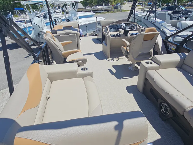 Slide: The Image of Luxurious interior of Avalon LSZ 2385 Quad Lounger Tritoon 2026. - 16