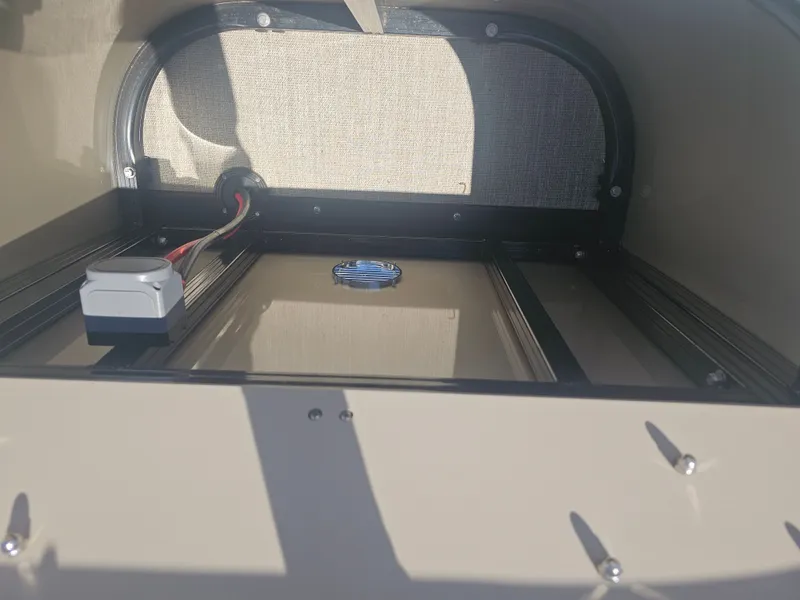 Slide: The Image of Interior view of Avalon LSZ 2385 Quad Lounger Tritoon 2026. - 22