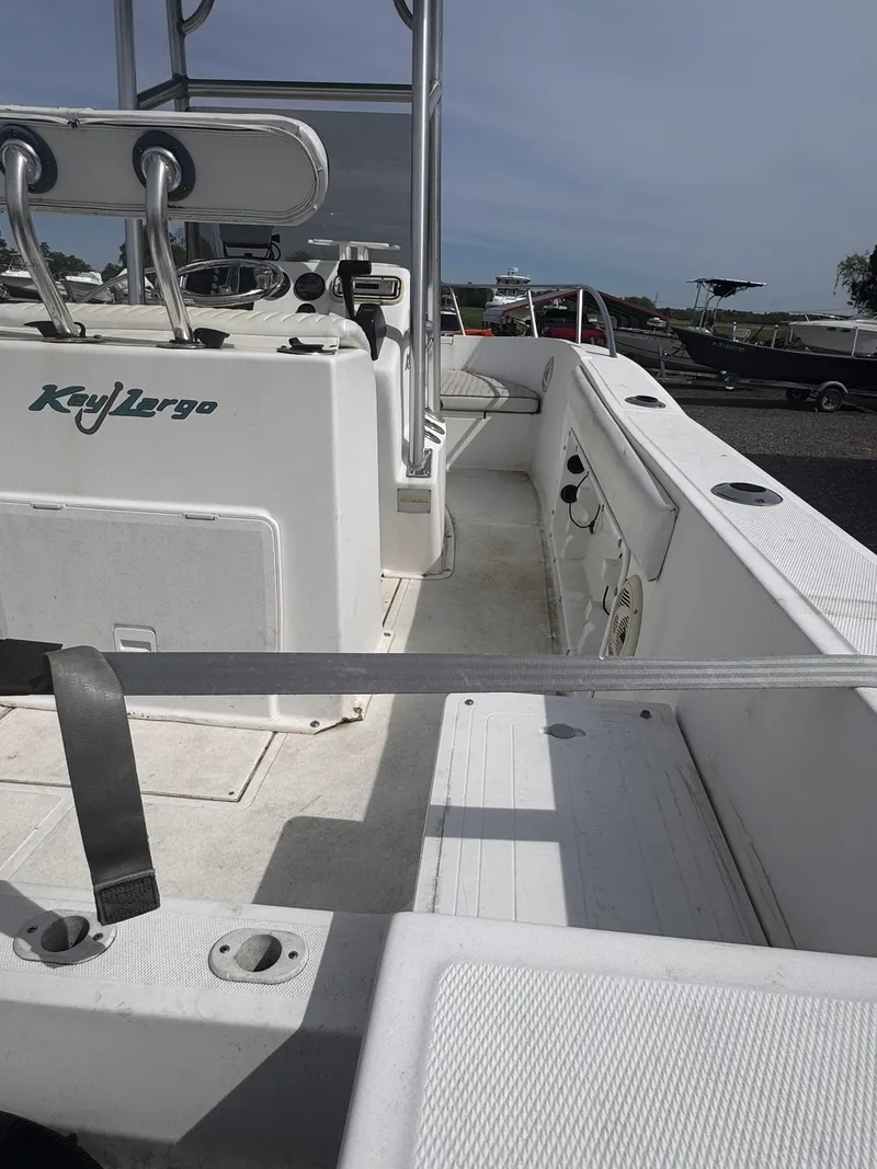 Slide: The Image of Interior view of a 2005 Key Largo 20 boat. - 2