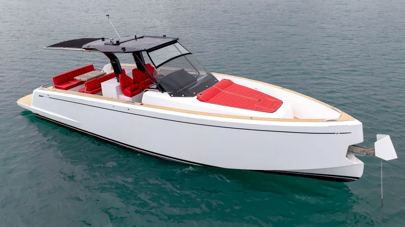 Slide: The Image of 2023 Pardo Yachts 38 on calm waters. - 10