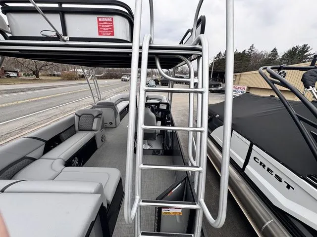 Slide: The Image of Crest Caribbean 250 Double-Decker Tri-Toon w/250hp, Trai 2026 - 22