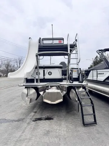 Slide: The Image of Crest Caribbean 250 Double-Decker Tri-Toon w/250hp, Trai 2026 - 48