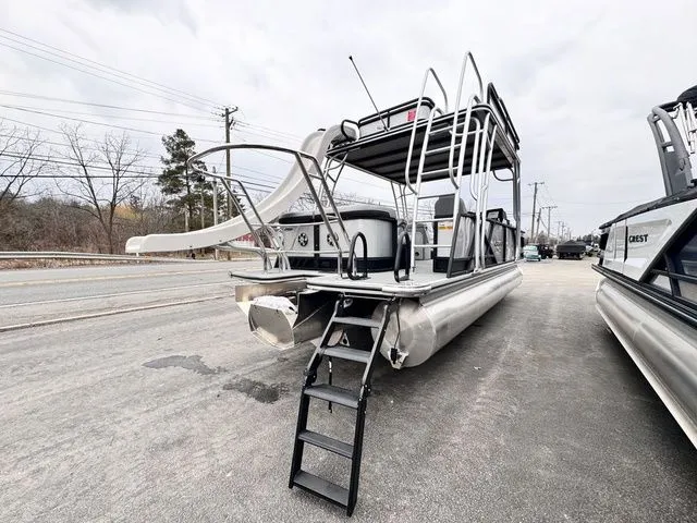 Slide: The Image of Crest Caribbean 250 Double-Decker Tri-Toon w/250hp, Trai 2026 - 49