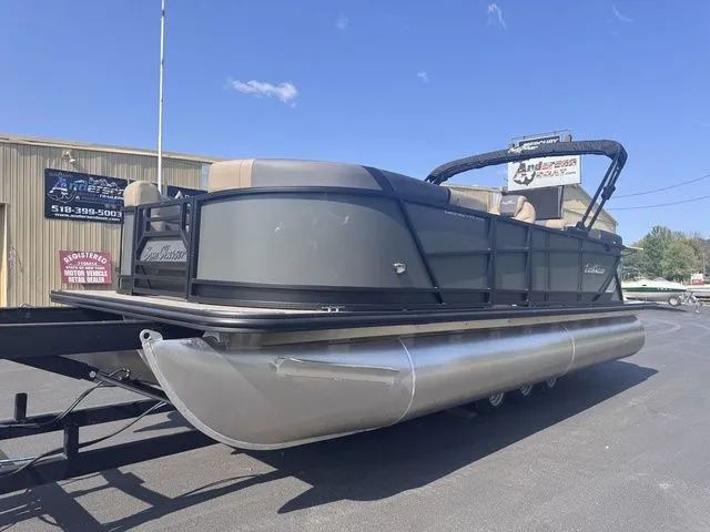 Slide: The Image of SunChaser Geneva Sport 23 LR DH Tri-Toon w/150 and Trailer 2026 - 10