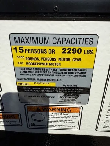 Slide: The Image of Premier 230 Solaris RL-CL PTX Tri-Toon 250hp w/Trailer 2026 - 58