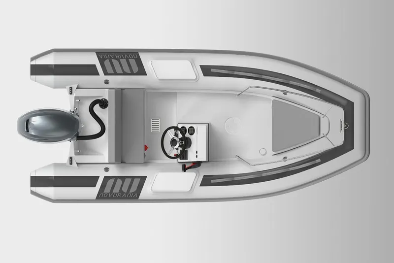 Slide: The Image of Manufacturer Provided Image: Top view of Novurania DL 360 boat, model 2026. - 7