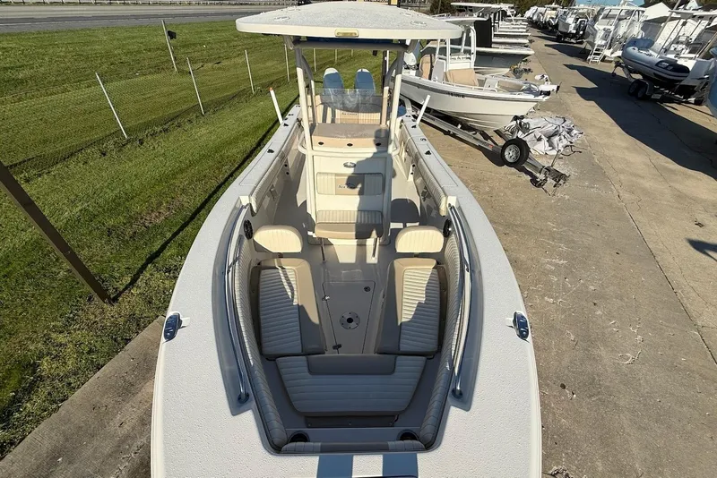 Slide: The Image of 2019 Sea Chaser 24 HFC boat with spacious seating and modern design. - 29
