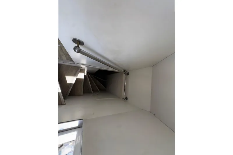 Slide: The Image of Staircase inside 1998 Azimut 85 Ultimate yacht with metal handrail. - 46