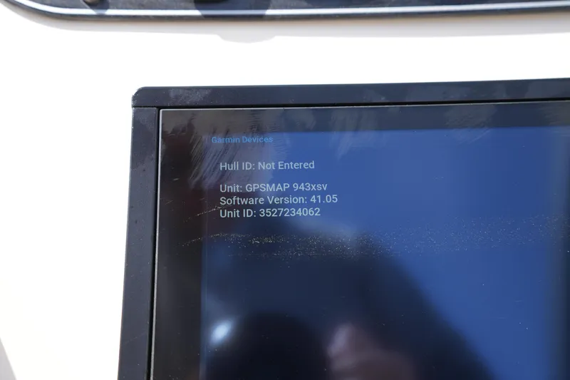 Slide: The Image of Garmin GPSMAP 943xsv display on 2017 Grady-White Freedom 205 boat. - 24