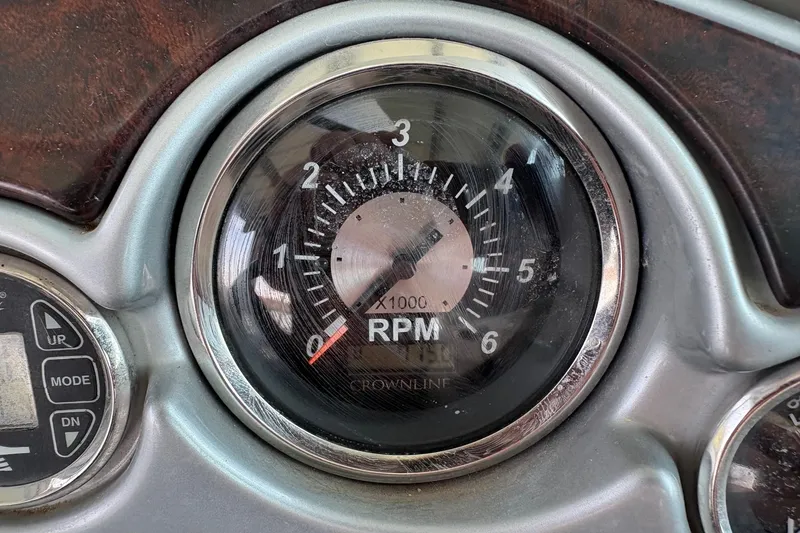 Slide: The Image of Tachometer of 2007 Crownline 252 EX boat, displaying RPM gauge. - 17