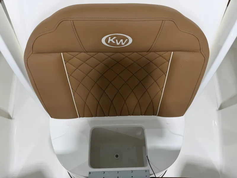 Slide: The Image of Brown seat of Key West 219FSR boat, model year 2026. - 25