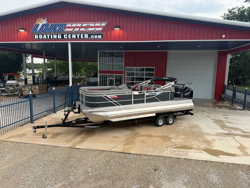 The Image of Armada Drakkar K248 25' Full Tritoon w/250HP Mercury & tandem axle trailer 2025 - 1